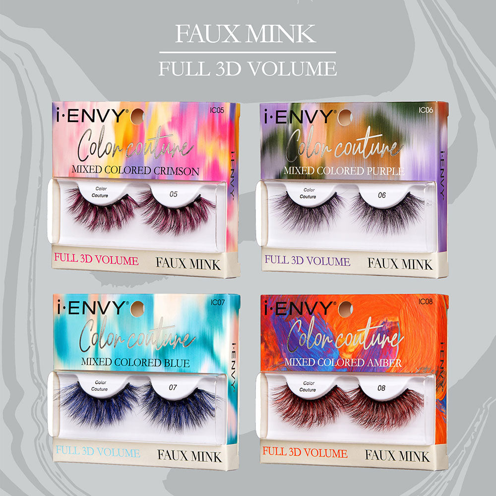 I Envy Color Coutrue Mixed Faux Mink