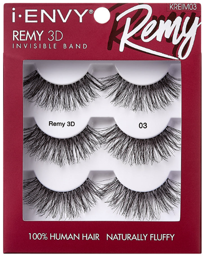 Kiss i-Envy Remy 3D Invisible Band Lashes 3 Pack