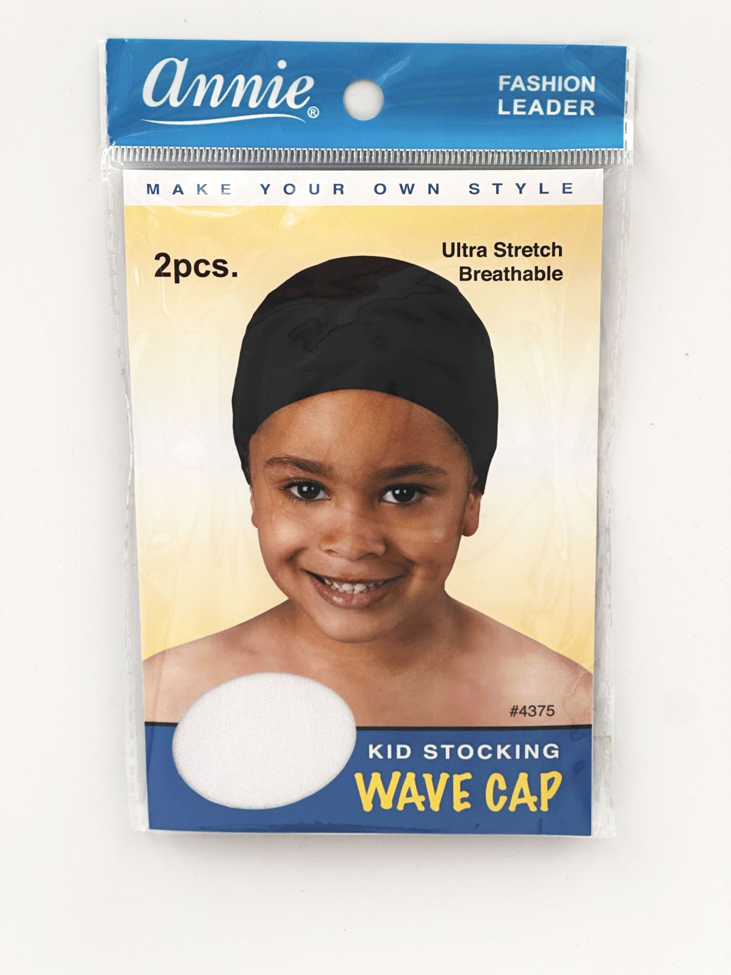 Annie 2 Piece Kids Stocking Wave Cap Assorted #4375