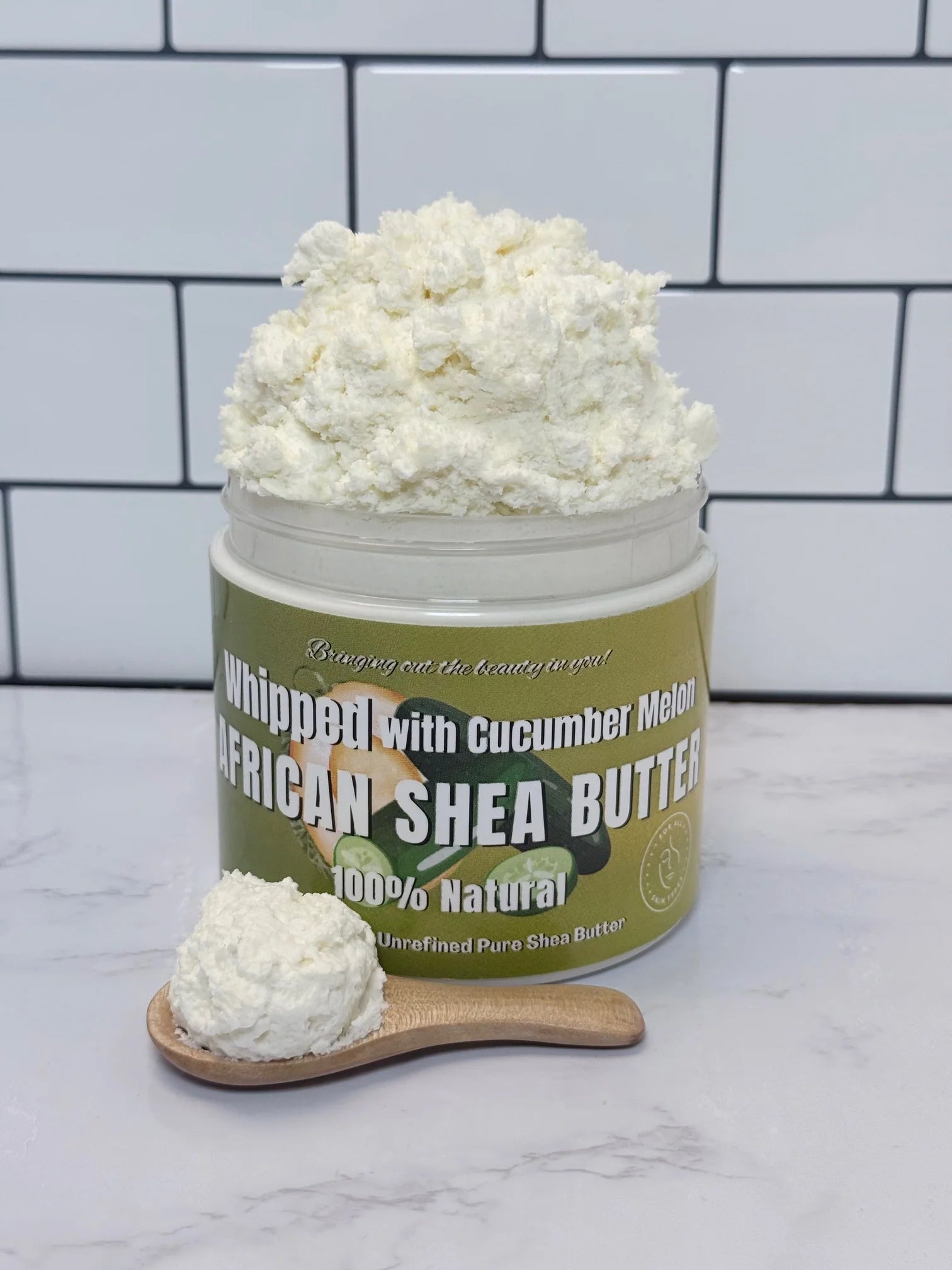 RA Cosmetics 100% Pure Whipped Shea Butter Cucumber Melon 12oz