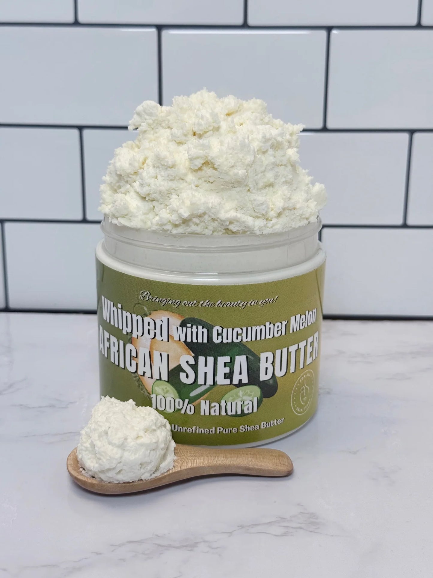 RA Cosmetics 100% Pure Whipped Shea Butter Cucumber Melon 12oz