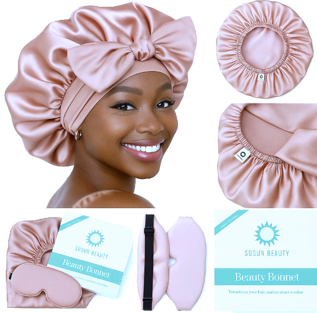 Bonnet With Matching Sleep Mask