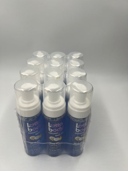 12 Pack LottaBody Coco & Shea Wrap Me Foaming Mousse 7 oz