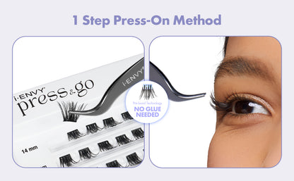 i-Envy Press & Go Press On Cluster Lashes 18 Pack