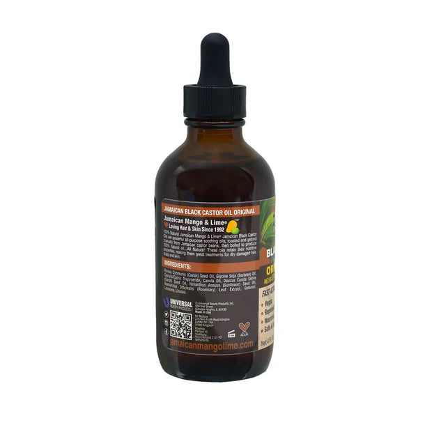 Jamaican Mango and Lime Pure Jamaican Black Castor Oil Original 2 oz