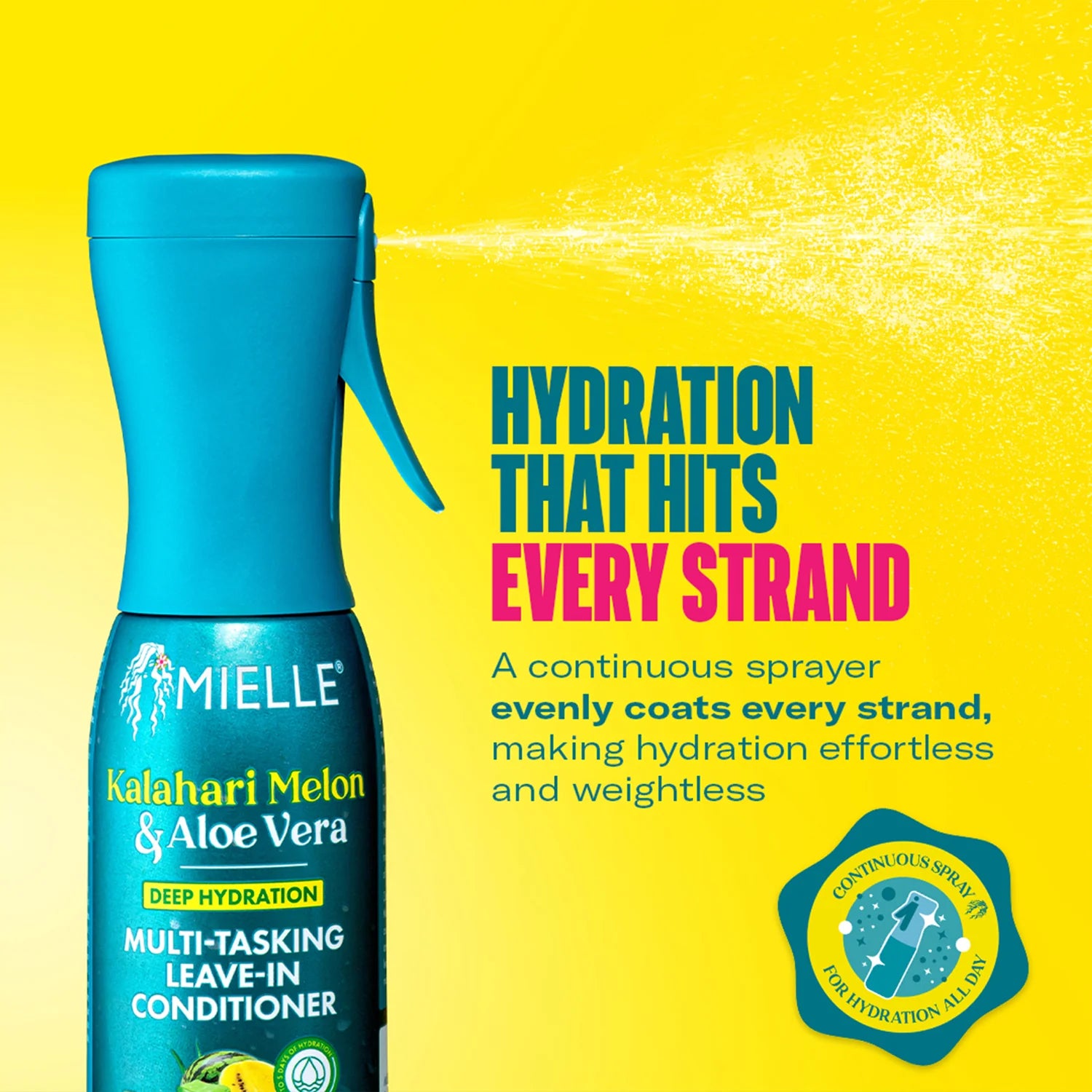 Mielle Kalahari Melon & Aloe Vera Hydration Leave in Conditioner 12 oz