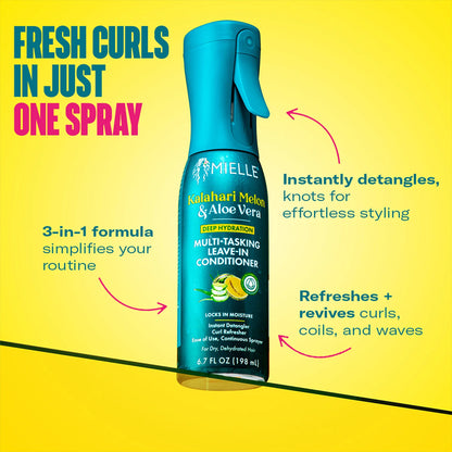 Mielle Kalahari Melon & Aloe Vera Hydration Leave in Conditioner 12 oz