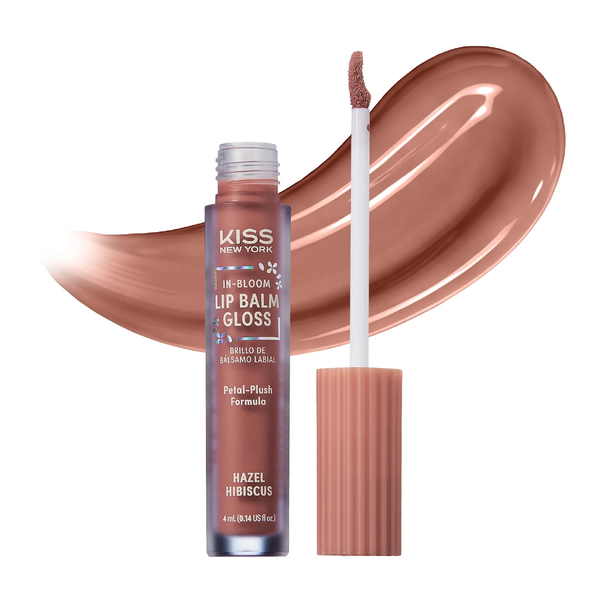 Kiss New York In-Bloom Lip Balm Gloss Flower-Inspired Hybrid Formula