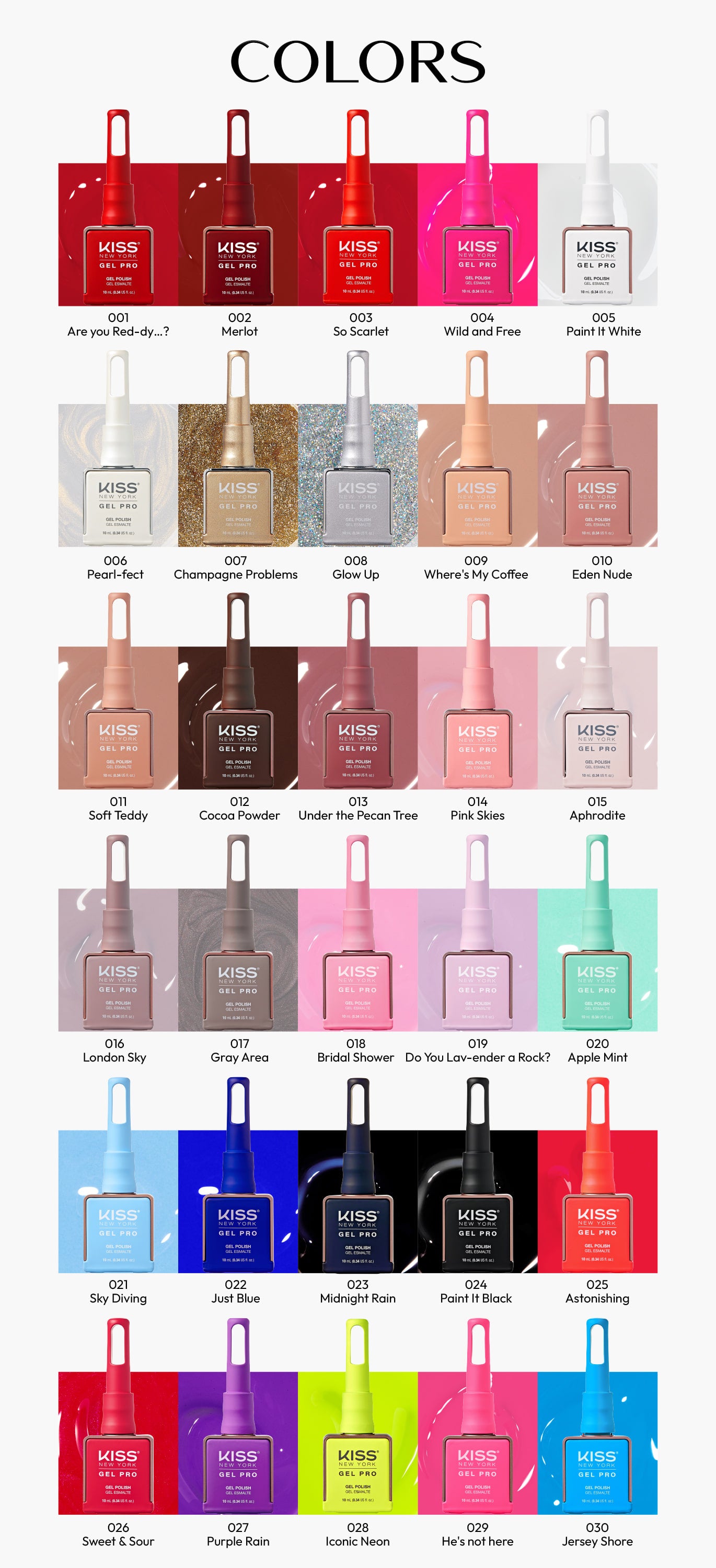 Kiss New York UV Gel Pro Nail Polish