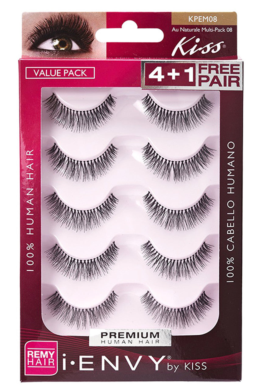 Kiss i-Envy Au Naturale Strip Lashes Multi Pack