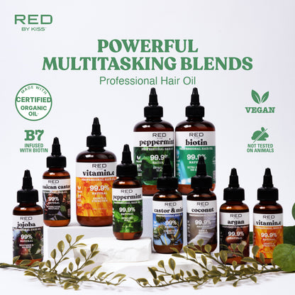 Premium Natural Super Hair Oil 2.5 oz RED by Kiss