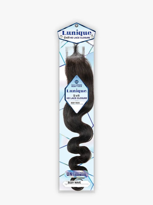 Lunique 2X6 HD Lace Closure Body Wave 12"