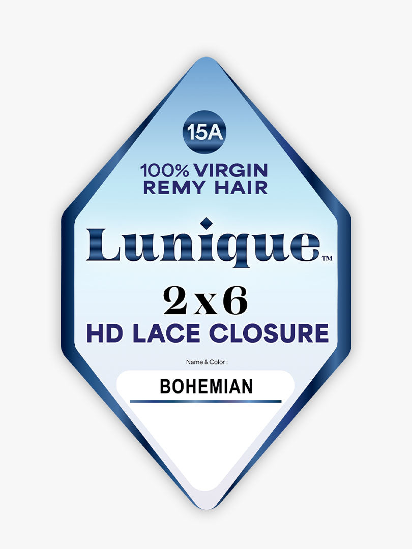 Sensationnel Lunique 2x6 HD Lace Closure Bohemian 12"