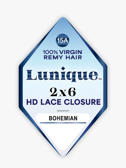 Sensationnel Lunique 2x6 HD Lace Closure Bohemian 12"