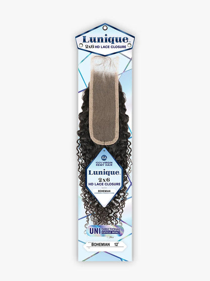 Sensationnel Lunique 2x6 HD Lace Closure Bohemian 12"