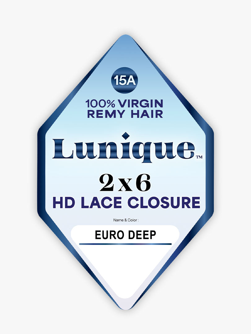 Sensationnel Lunique 2x6 HD Lace Closure Euro Deep 18"