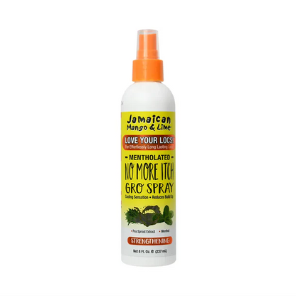 Jamaican Mango and Lime No More Itch Gro Spray Max Relief wtih Menthol 8 oz