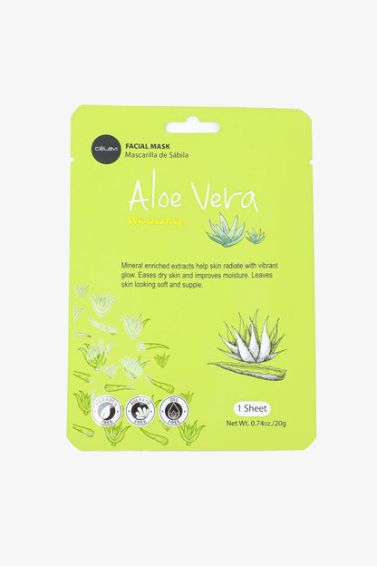 Celavi Aloe Vera Facial Mask Single MK014