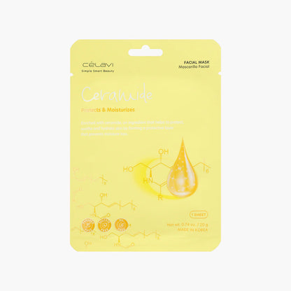 Celavi Beauty and Cosmetics Collagen Hydration Facial Face Sheets Masks, 0.74 oz 12 Count