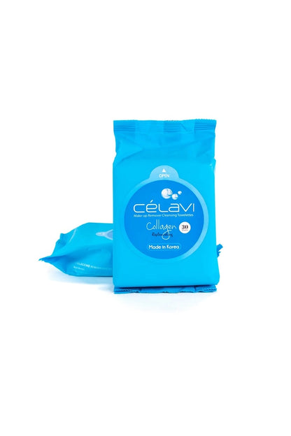 Celavi Make-Up Remover Cleansing Towelettes Collagen MT002