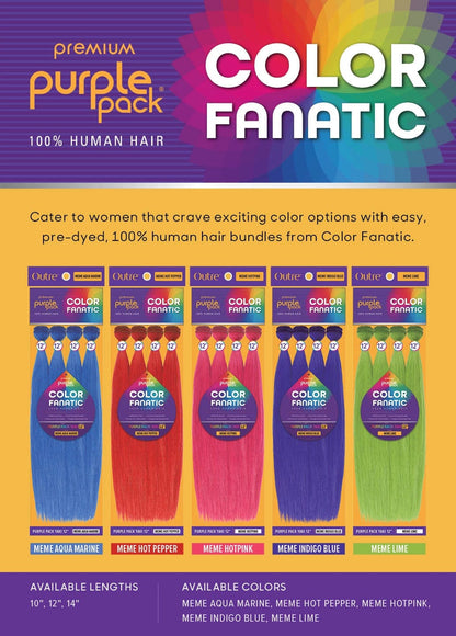 Purple Pack Weft 14"