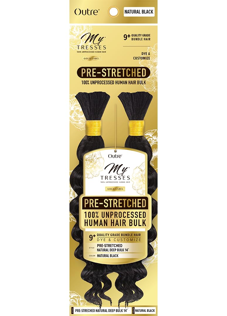 Mytresses Gold Label Pre-Stretched Natural Deep Bulk 14"