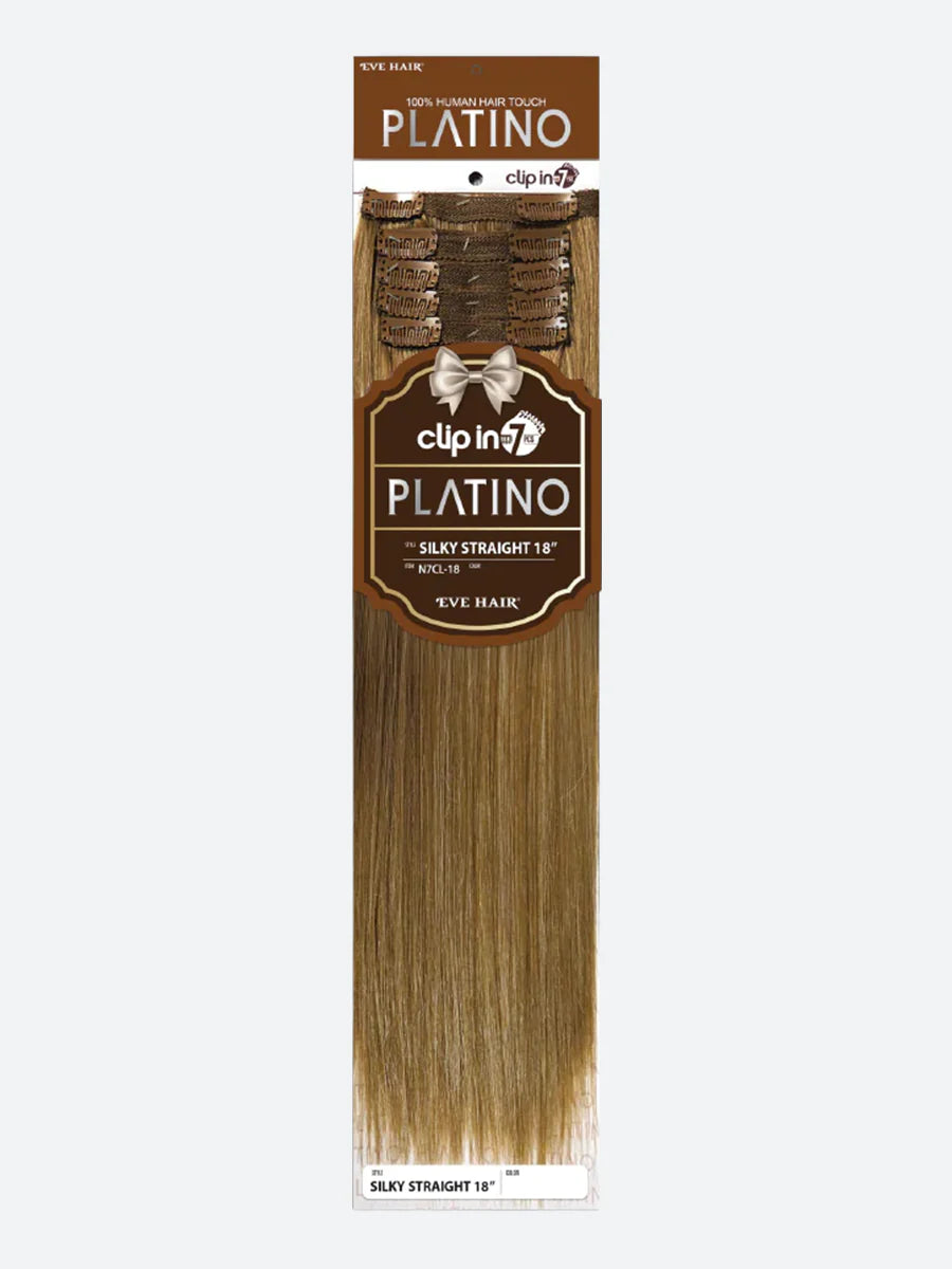 Eve Hair Platino Straight Clip-In Extensions - 7 pcs