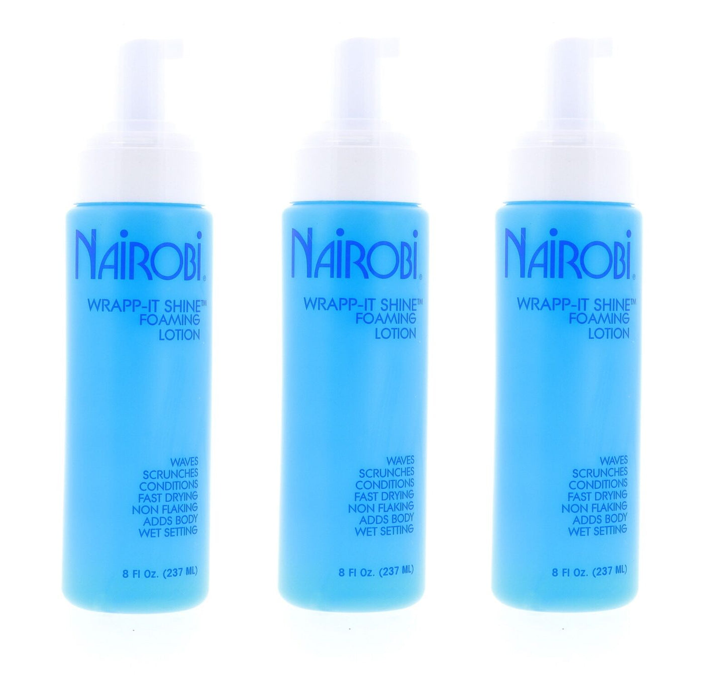 Nairobi Wrapp It Shine Foaming Lotion 8oz ( 3 PACK)