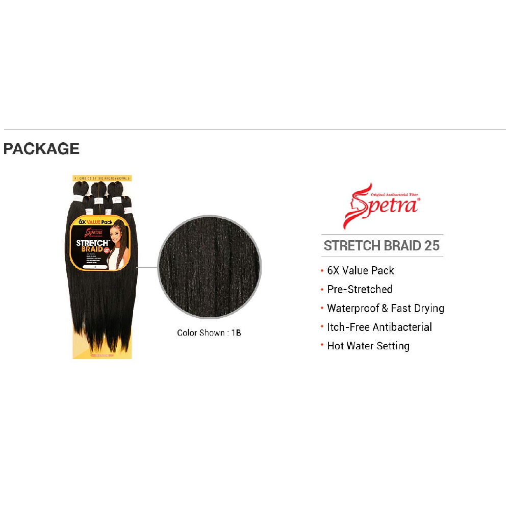 Amore Mio Spetra Miracle Fiber 25” Stretch Braid 10x Value Pack
