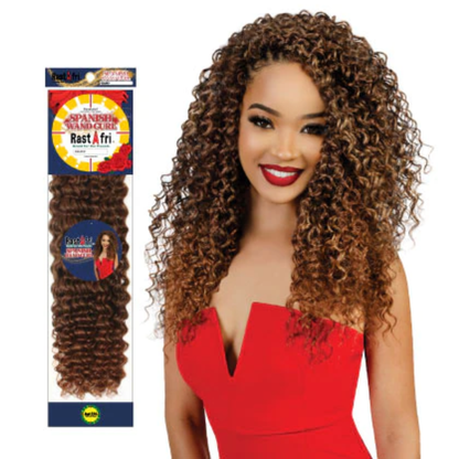 RastAfri Spanish Wand Curl Crochet 16”