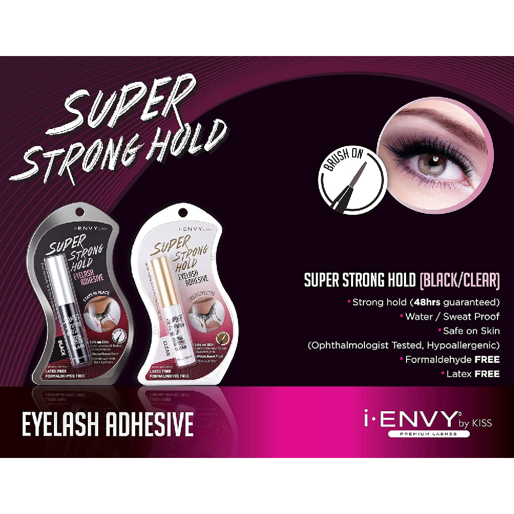 Kiss i-Envy Waterproof Super Strong Hold Brush-On Eyelash Adhesive