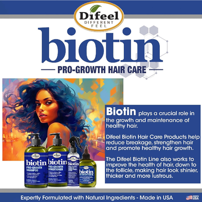 Difeel 99% Natural Biotin Pro-Growth Oil 2.5 oz