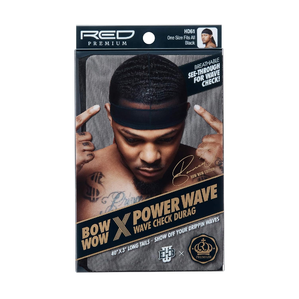 Red by Kiss Bow Wow X Power Wave Wave Check Durag HD