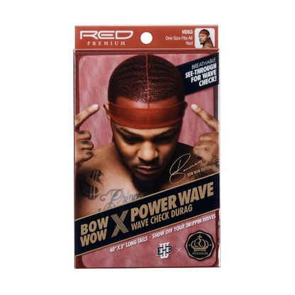 Red by Kiss Bow Wow X Power Wave Wave Check Durag HD