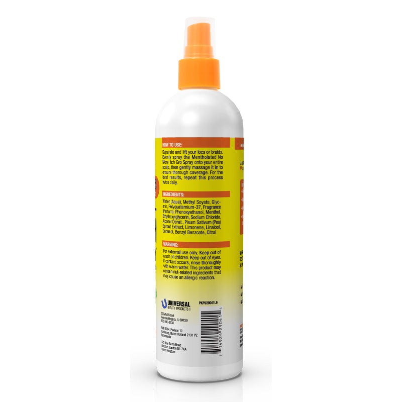 Jamaican Mango and Lime No More Itch Gro Spray Max Relief wtih Menthol 8 oz