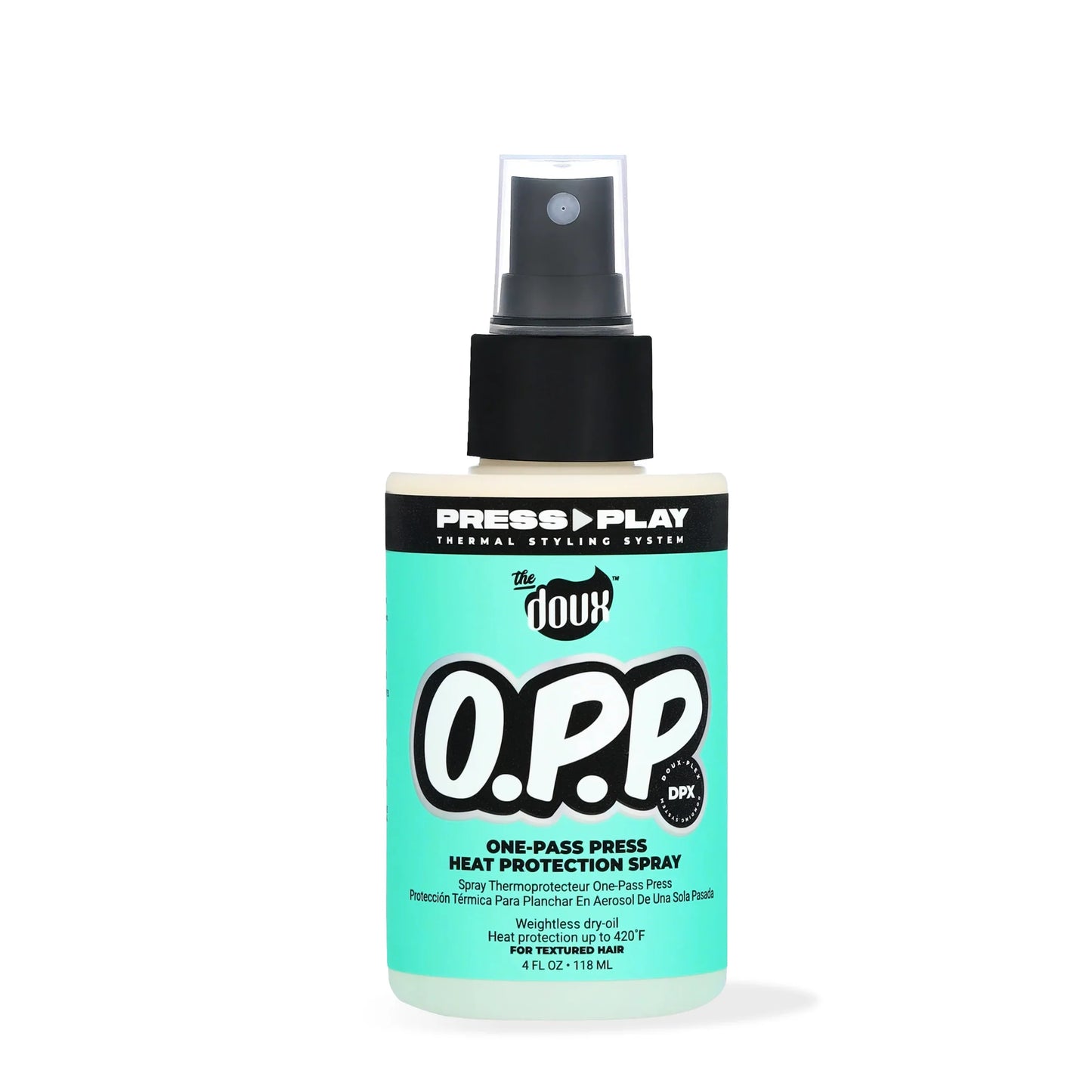 The Doux O.P.P. One Pass Press Heat Protectant Spray 4 oz