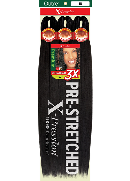 Outre X-Pression Pre-Stretched Ultra Braiding Hair 52" 3X Value Pack