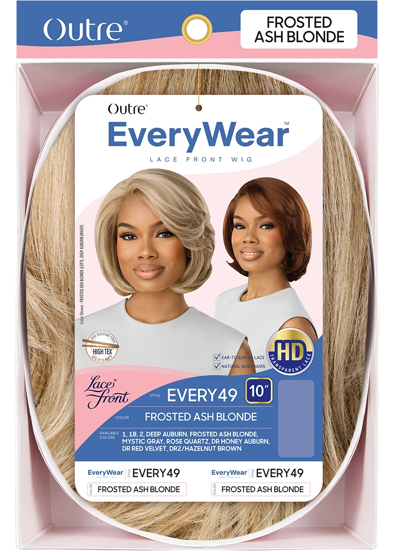 Outre EveryWear Every49 Glueless HD Lace Front Synthetic Wig - 10 inch Short Straight Bob Hair