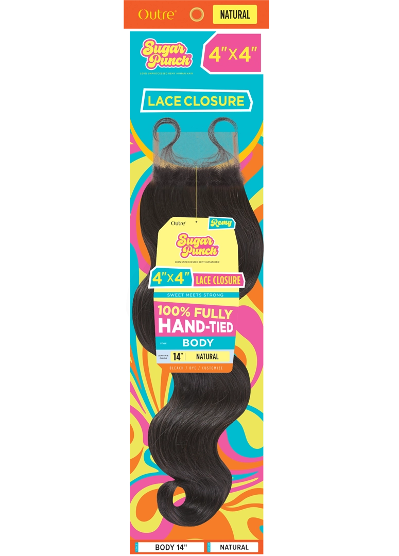 Outre Sugar Punch 4X4 Body Wave Closure 14