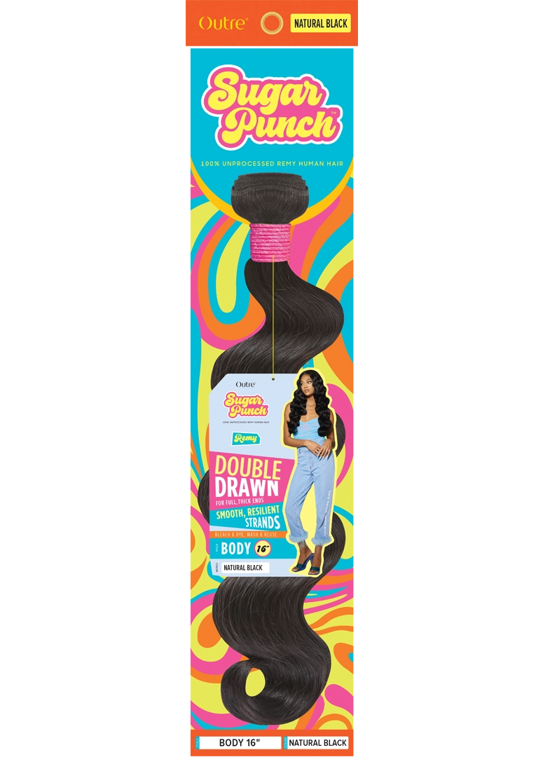 Sugar Punch Body 10" Double Drawn Remy Hair Extensions