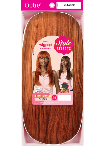 Outre Wigpop Selects 109 Glueless Lace Part Synthetic Wig - 24 inch Long Loose Deep Wave Hair