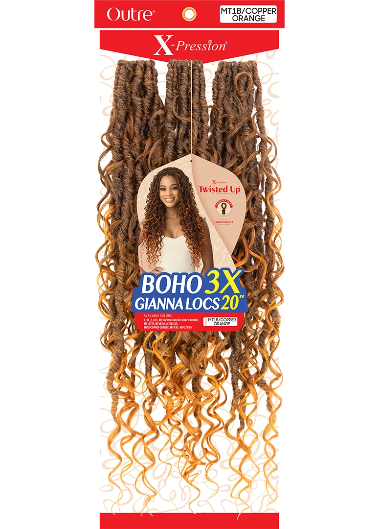 X-Pression Twisted Up Boho Gianna Locs 20" 3X