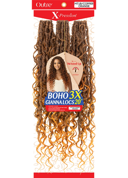 X-Pression Twisted Up Boho Gianna Locs 20" 3X
