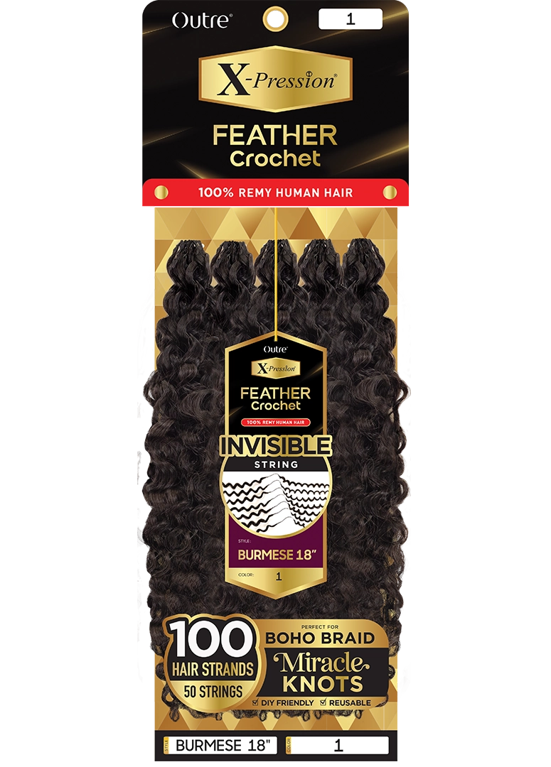 Outre Feather Crochet Burmese 18"