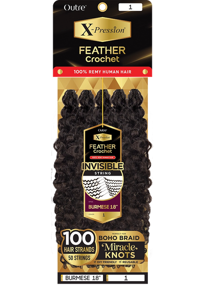 Outre Feather Crochet Burmese 18"