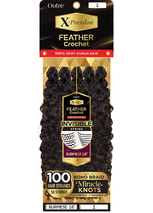 Outre Feather Crochet Burmese 18"