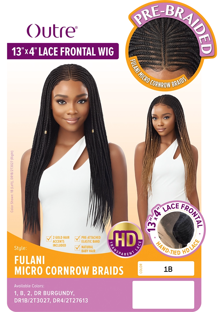 Outre Lace Frontal Wig Fulani Micro Cornrow Braids