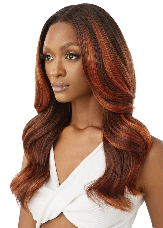 Outre Perfect Hairline Faris Glueless 13x6 HD Lace Front Synthetic Wig - 22 inch Long Wavy Hair