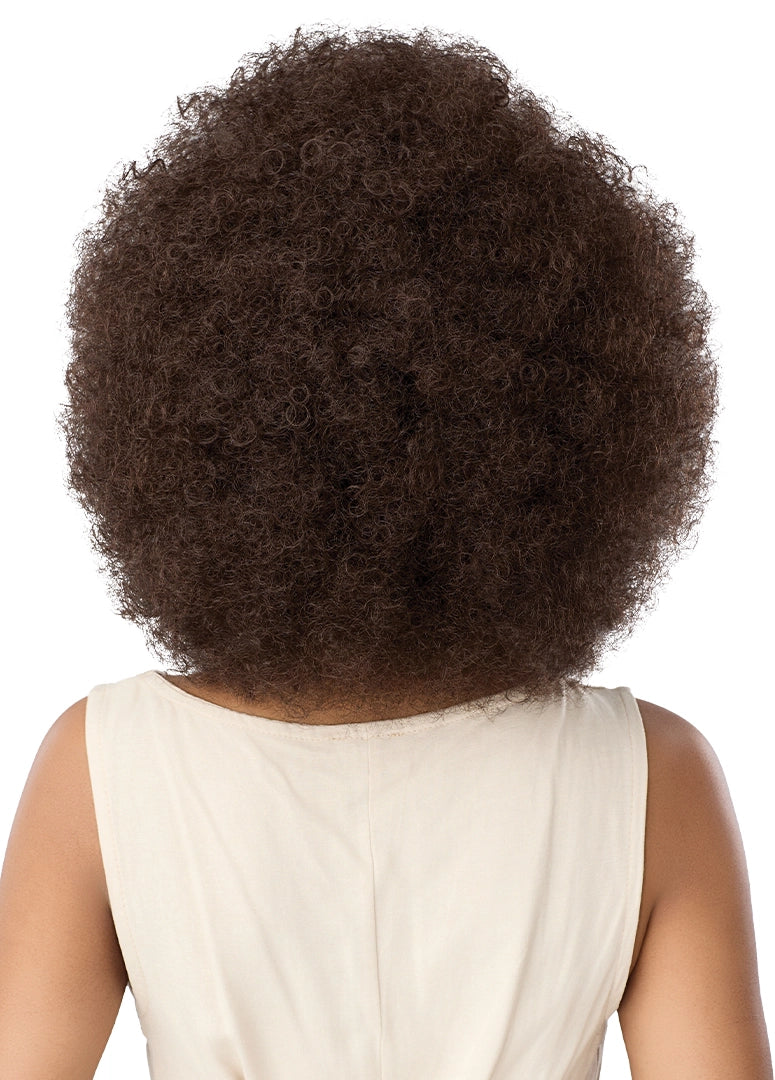 Outre Quick Weave Kaia Synthetic Half Wig - 12 inch Short Afro Kinky Curly Hair