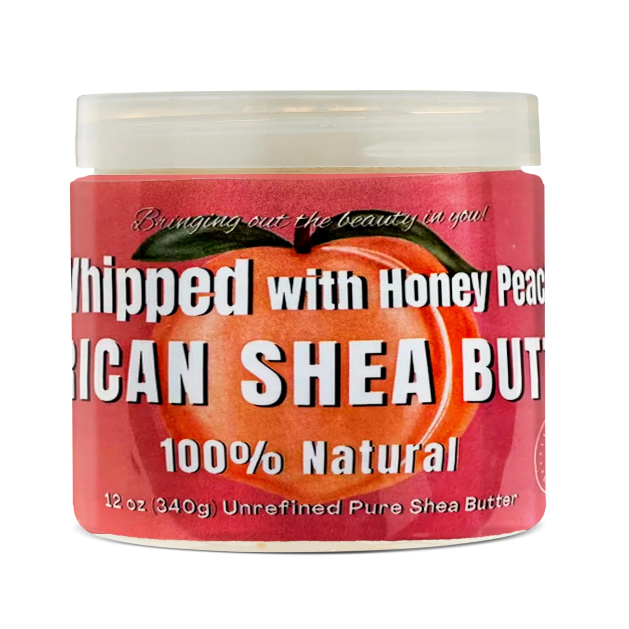 Ra Cosmetics 100% Pure Whipped Shea Butter Honey Peach 12oz